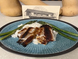 a plate of food on a table